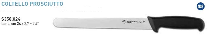 COLTELLO PROSCIUTTO SUPRA CM24