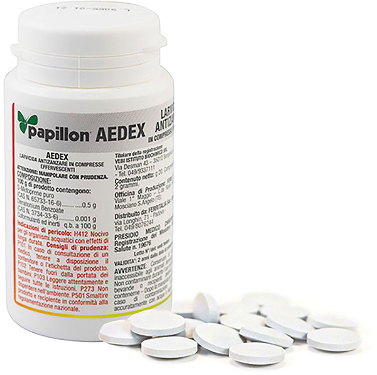 COMPRESSE LARVICIDE ANTIZANZARE 10 COMPRESSE PAPILLON