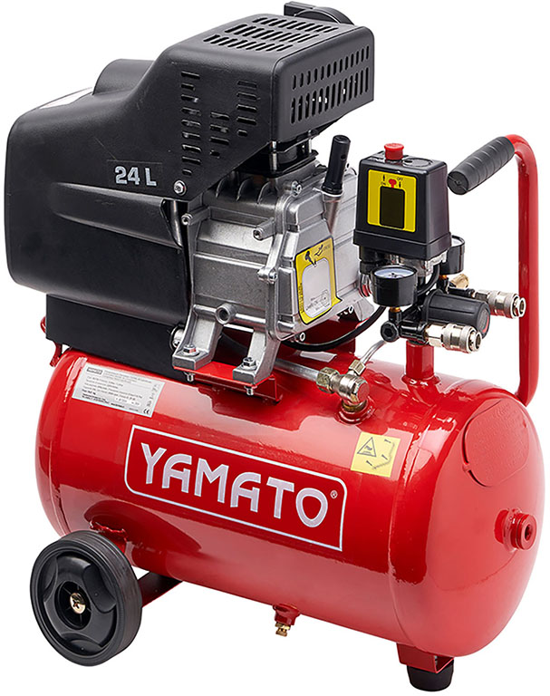 COMPRESSORE CARRELLATO LUBRIFICATO LT.24 2HP YAMATO