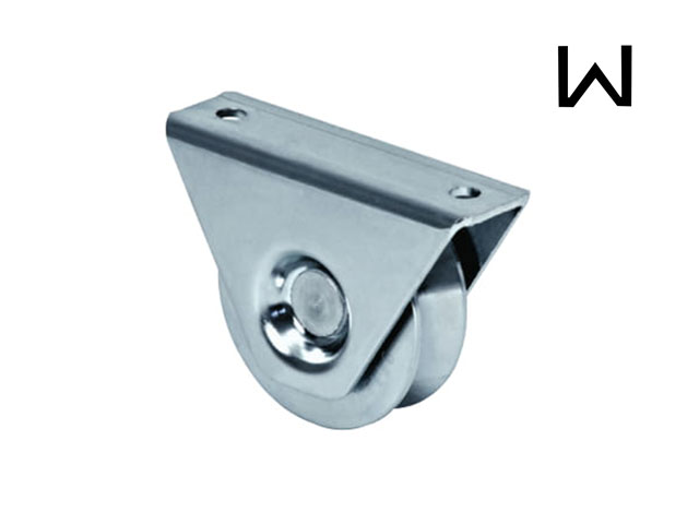 Comunello 325 Ruota MM80 con supporto esterno gola V. Zincato