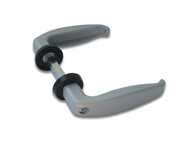 Comunello Art.210 maniglia GRIGIA 40X50  in allumino verniciata con vite in testa con quadro 8 con rosette.