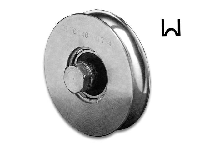 Comunello Art.310 ruota con gola semitonda MM100. Zincata.