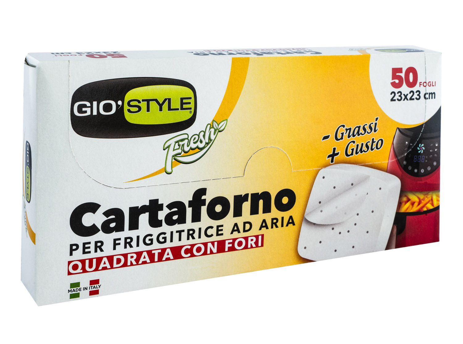 CONFEZIONE 50 FOGLI CARTAFORNO QUADRATI 23X23CM