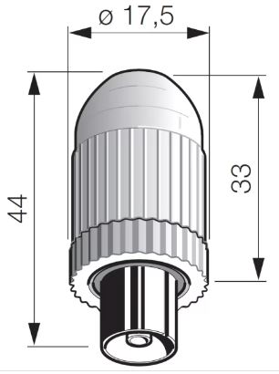 CONNETTORE TV-RD-SAT FEMMINA BIANCO VIMAR 01645