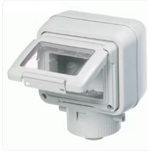 CONTENITORE 3 POSTI STAGNO FISSAGGIO TESTA PALO GEWISS 27056