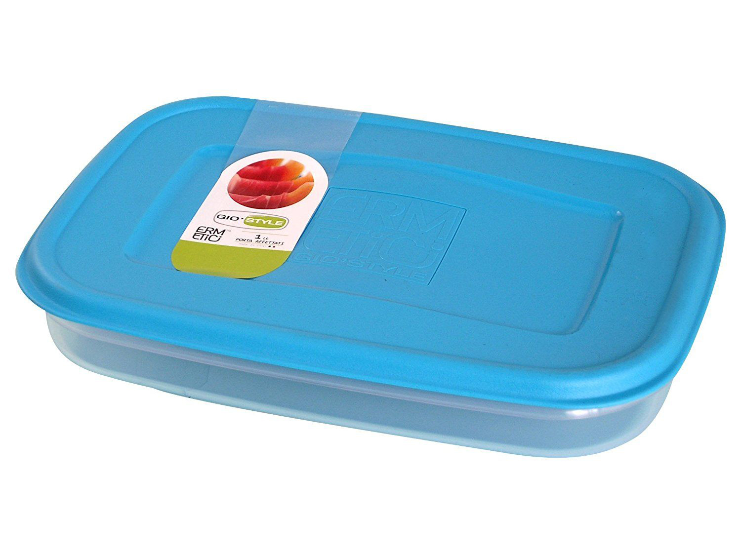 CONTENITORE PER AFFETTATI ERMETICO 1LTContenitore rettangolare trasparente, con tappo ermetico. Ideale per conservare gli affett