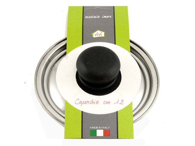 COPERCHIO CON CRAVATTA CM28Coperchio con cravatta in acciaio inox.