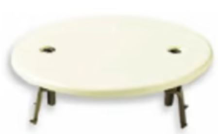 COPERCHIO ROTONDO PER SCATOLA DA INCASSO DIAM. 76MM + GRIFFE BIANCO per scatole ø 55-70 mm, urea, bianco VIMAR 02645