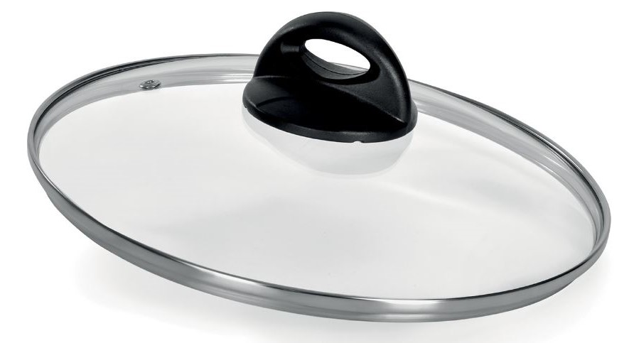 COPERCHIO VETRO CM32 BORDO INOX METALSOMMA