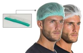 CUFFIA PLP MONOUSO UNISEX BIANCO CONFEZIONE 100PZ