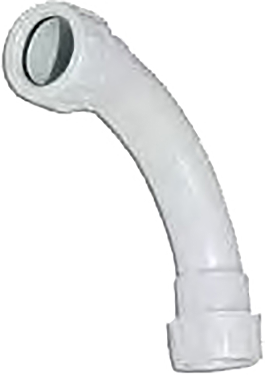 Curva a 90° a innesto rapido MM20 TUBO/TUBO a tenuta stagna con grado di protezione IP65, autoestinguente RAL7035