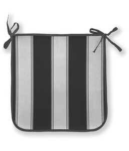 CUSCINO PER SEDIA CON LACCETTI PANAREA CM39X39XH2 RIGATO ANTRACITE 1 PEZZO