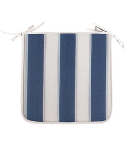 CUSCINO PER SEDIA CON LACCETTI PANAREA CM39X39XH2 RIGATO BLU 1 PEZZO