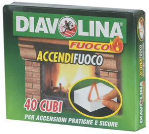 DIAVOLINA ACCENDIFUOCO 40 CUBI ART. 15300