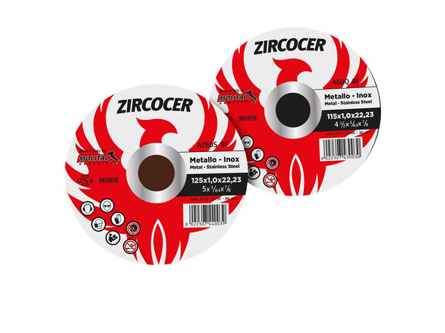 DISCO DA TAGLIO ZIRCO-CER FERRO/INOX 125X1,0X22