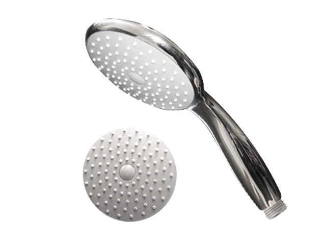 Doccetta in ABS 12CM cromato con getto d'acqua a pioggia.