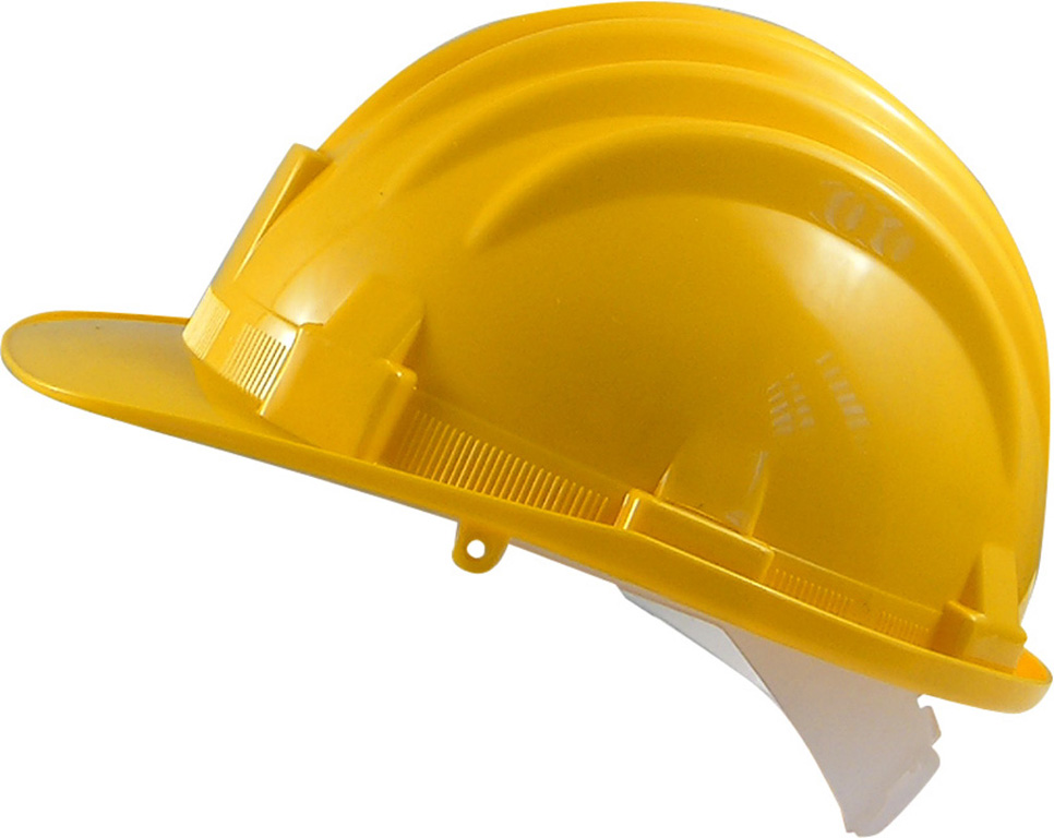 Elmetto di protezione CE - EEA - con fascia antisudore GIALLO ART. 1209404