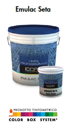EMULAC SETA BASE NERO LT.2,5 IDROPITTURA LAVABILE ACRILICA