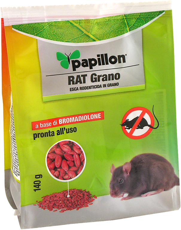 ESCA TOPICIDA BROMADIOLONE GRANO ROSSO GR.140