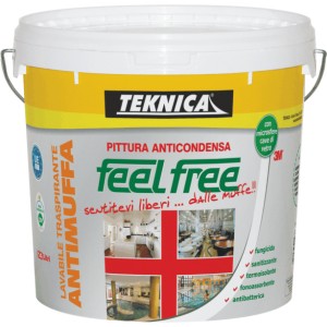 FEEL FREE PITTURA LAVABILE / TRASPIRANTE ANTICONDENSA 5 LITRI TEKNICA ART. TK30-0063