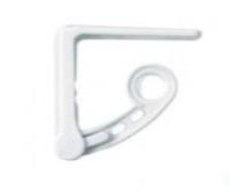 FERMATOVAGLIA IN ABS CON MOLLA TRASPARENTE ALTEZZA 70MM