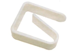 FERMATOVAGLIA IN PLASTICA BIANCO