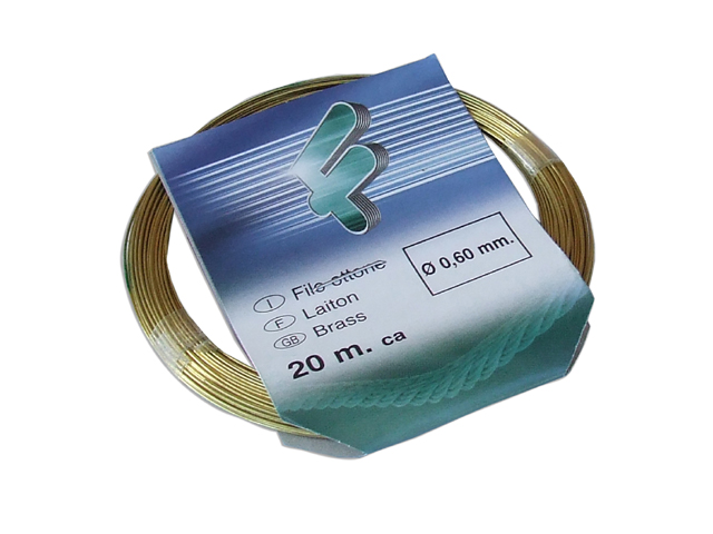 FILO COTTO IN OTTONE PER FIORI MM 0,60 20MT C.A. FILOMAT