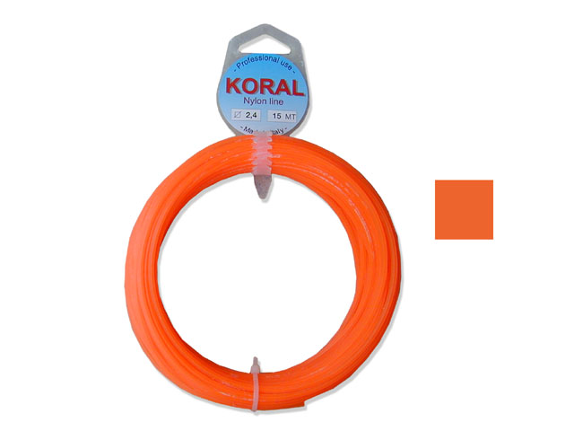 Filo nylon mm3 MT15 QUADRO. Offre maggiore tenacità e resistenza nel taglio di erbacce, rovi ed arbusti, pur mantenendo un'ottim