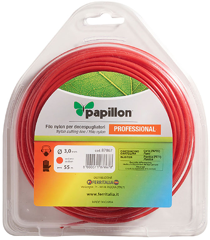 FILO NYLON TONDO PAPILLON D.2,7MMX12MT