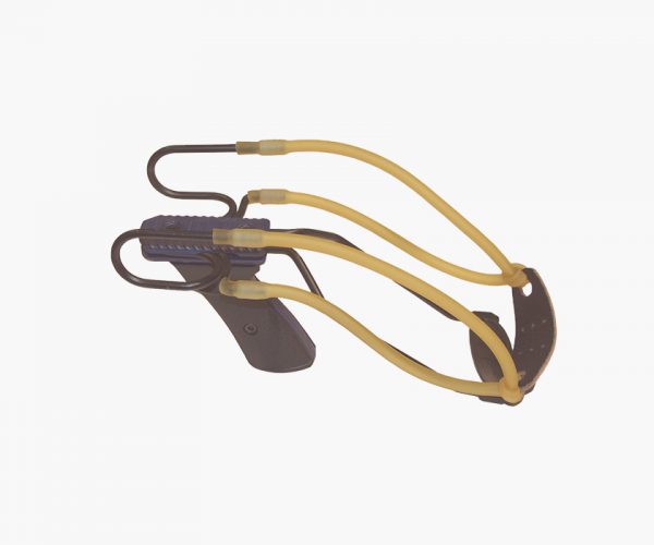 FIONDA DOPPIA IN METALLO CON MANICO E CALCIO