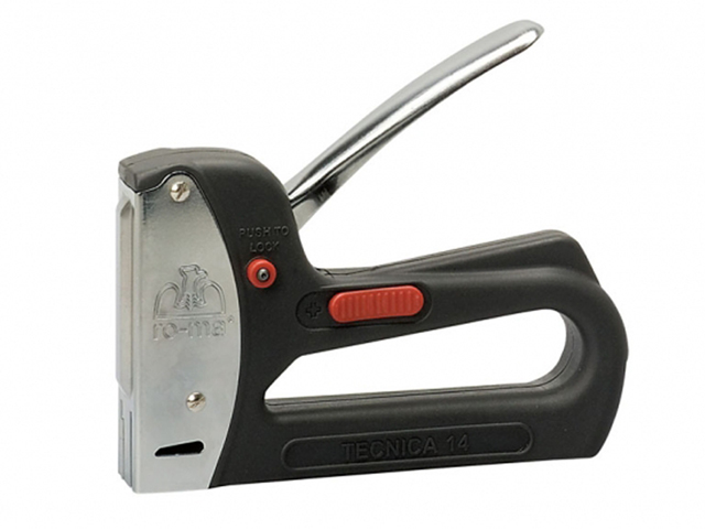 FISSATRICE / PUNTATRICE  TECNICA MAESTRI MOD. THB 114 Punti da 6 a 14 mm. Utilizza i punti Forest 108 - 110 - 114 e chiodi M15