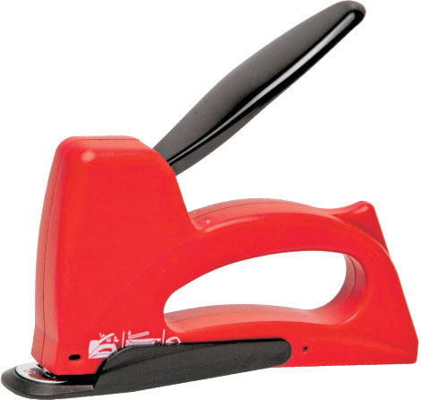 Fissatrice manuale MAURER PLUS - corpo in plastica e manico in acciaio - per punti metallici N.3 da 6-8-10 mm
