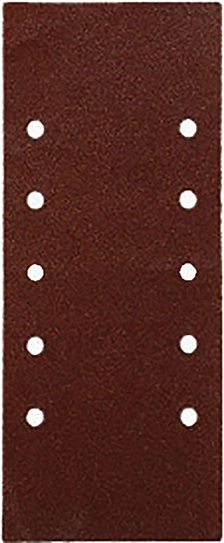 Fogli di carta abrasiva GRANA 100  MAURER PLUS al corindone per levigatrici - con 10 fori - cosparsione aperta, legante doppia c