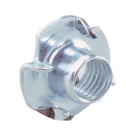 FONDELLO A 4 PUNTE ACCIAIO ZINCATO 8MA D. 22X12 MM