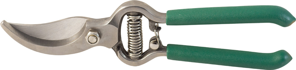 Forbice da potare PAPILLON mod. STRONG - taglio passante - lunghezza 205 mm - corpo acciaio forgiato - impugnatura in spugna ant