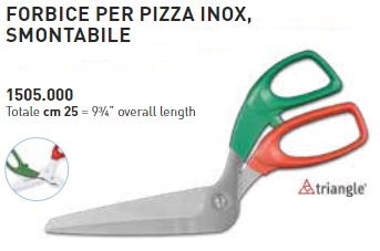FORBICE X PIZZA SMONTABILE INOX CM.25 TRIANGLE COD.1505.000