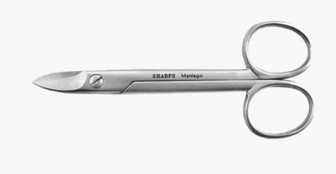 FORBICI UNGHIE LAMA CORTA CURVA 4 INOX SHARPS CUTLERY