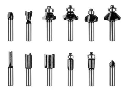 Frese al widia, gambo 8 mm, set da 12 pezzi 60H010 VERTO