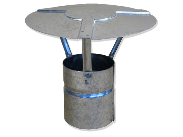 Fumaiolo zincato fisso CM10 innesto femmina.