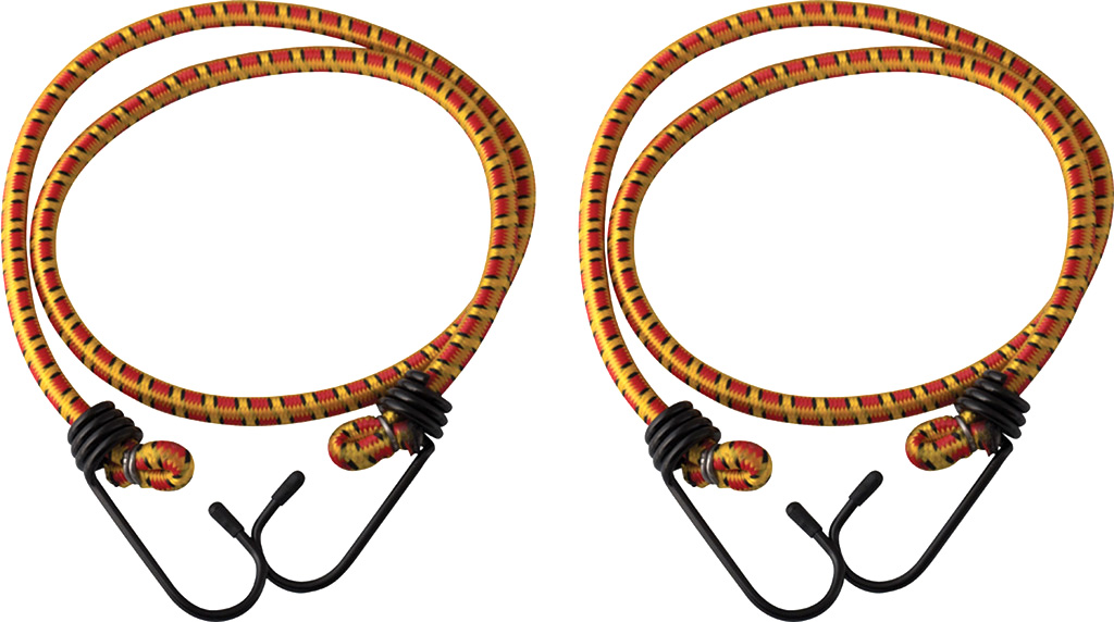 Fune elastica 8mmX1,2mt MAURER per fissaggio bagagli - con ganci in acciaio - in blister da 2 pezzi