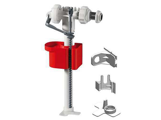 Galleggiante Nanotek adatto per cassette ad incasso completo di adattatori GEBERIT e PUCCI. Silenziatore acustico incorporato.