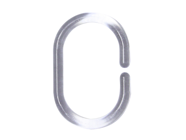 Ganci per tenda doccia ( 12 pezzi ) TRASPARENTI