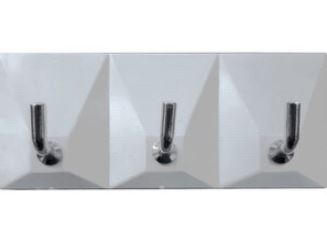 GANCIO ADESIVO PLASTICA 3 POSTI