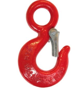 GANCIO DI SOLLEVAMENTO AL CARBONIO T. 1 CON SICURA