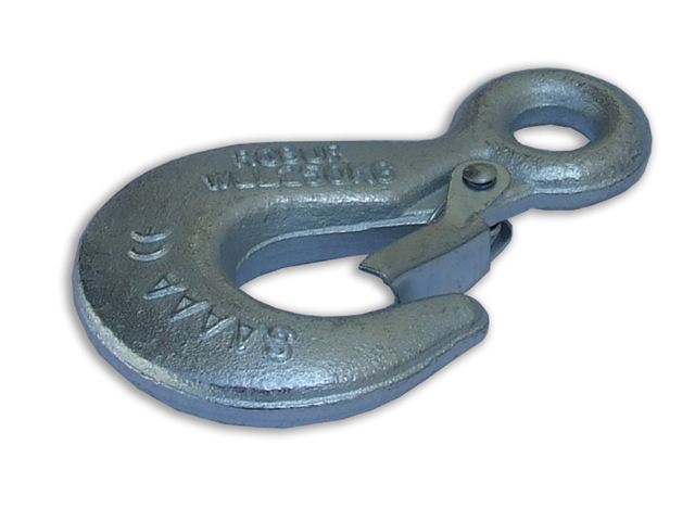 Gancio di sollevamento in acciaio con sicura KG250. Art. 8051.