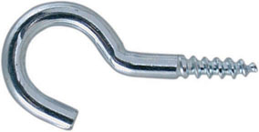 GANCIO FERRO ZINCATO 19X50MM CON VITE A LEGNO