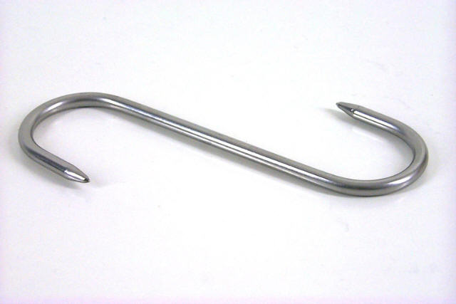 GANCIO INOX PER MACELLAI MM. 80X3 ART.140