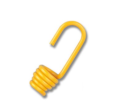 GANCIO PER CORDA ELASTICA MM8 IN ACCIAIO PLASTIFICATO