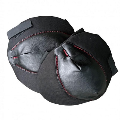 GINOCCHIERA IN CORDURA/PELLE(CUOIO) AUSONIA