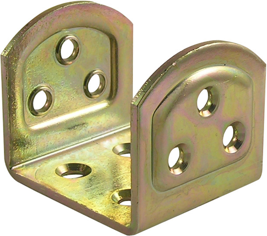 Giunzione a U per travi inclinate -  in acciaio tropicalizzato mm70 x 46 x h90mm x spessore 3mm